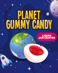 Funtasty Planets Gummy Balls Candy with Jam Center Bubblegum Flavor 19Ounce Jar 30 Count  Party Favors