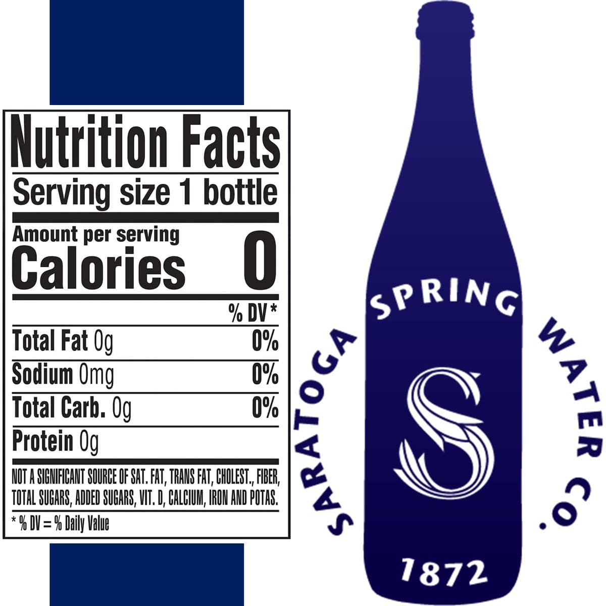 Saratoga Natural Spring Water  12 oz NonCarbonated Pack of 24