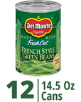 Del Monte BLUE LAKE French Style Green Beans Canned Vegetables 12 Pack 145 oz Can