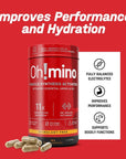 Oh!mino Amino Acids Supplement, Ultimate Muscle Synthesis Activator - 180 Vegan Capsules