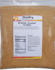 Medley Hills Farm Graham cracker crumbs  in Resealable Bag  15 lbs