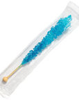 Candy Envy  Blue Rock Candy Sugar Sticks  Blue Raspberry Flavored  12 Indiv Wrapped