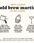 Java House Cold Brew Espresso Martini Mix Ready to Use Liquid Coffee Concentrate Pods  135 Fluid Ounces Each Pack of 6 makes 12 cocktails