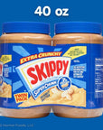 Skippy Peanut Butter, Super Chunky, 80 oz (2 ct)