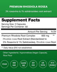 NutraChamps Rhodiola Rosea Capsules [120] Rosavin Plus Salidrosides | Rhodiola Rosea Extract Supplement | 300mg Vegan Pills | Rhodiola for Energy, Stress Relief, Mood Support and Focus