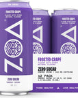 ZOA Zero Sugar Energy Drinks Frosted Grape  Sugar Free with Electrolytes Healthy Vitamin C Amino Acids Essential BVitamins and Caffeine from Green Tea  16 Fl Oz 12Pack