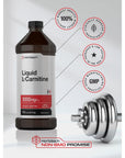 L-Carnitine Liquid 16 oz | 3000 mg | Natural Berry Flavor | Vegetarian Formula | Non-GMO, Gluten Free Supplement | by Horbaach