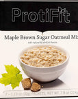 PROTIFIT  High Protein Oatmeal Mix 15g Protein Low Calorie Low Fat Low Sugar Low Carb Ideal Protein Compatible 7 Servings Per Box Maple Brown Sugar