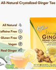 Prince of Peace Instant Ginger Honey Crystals with Lemon 60 Sachets  Instant Hot or Cold Beverage  Easy to Brew  Drink Like a Tea  Caffeine and Gluten Free  Real Ginger