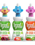 good2grow Blues Clues 3 Flavor Fruit Juice Variety Packs Apple Fruit Punch Strawberry Kiwi 6oz Spill Proof Character Top Bottles with No Sugar Added Excellent Source of Vitamin C Pack of 3