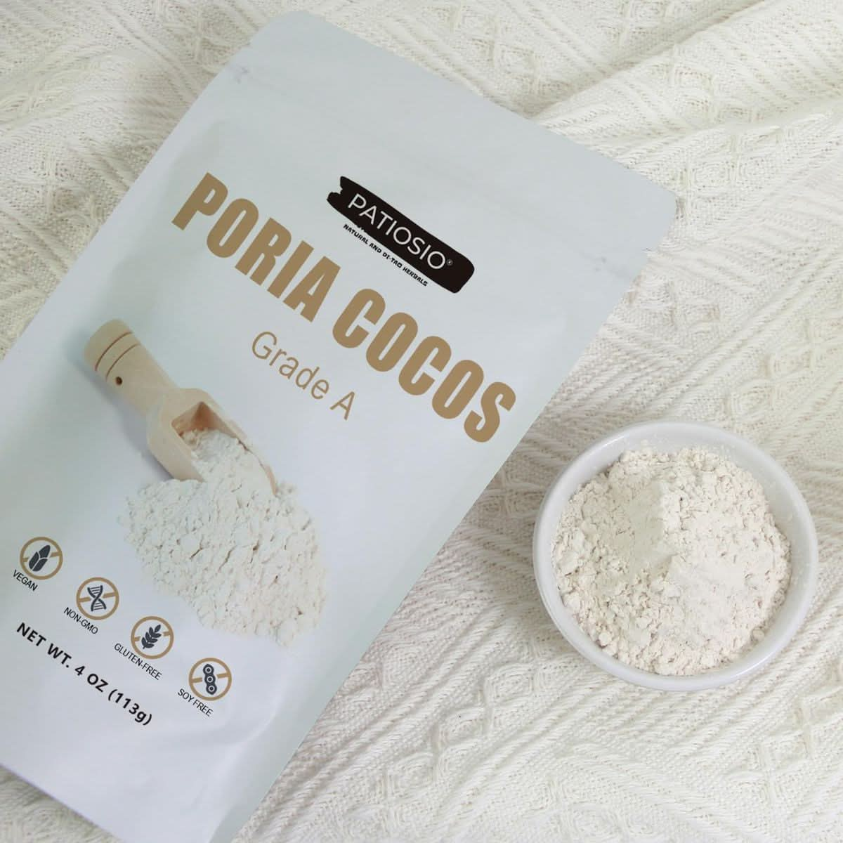 Poria Cocos Powder  Pure Fu Ling Powder for BeverageSoupPorridgeCake and Baking Food  No Additives or FIllers  4oz113g