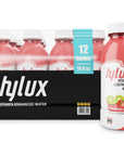 Hylux Strawberry Kiwi Bottle Water Case of 12  Electrolyte Drinks with Crisp Refreshing Taste  Fast Hydration Drink  Lightly Sweetened Antioxidant Drink with Fewer Calories Per Bottle