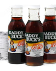 Daddy Bucks Original Cane Blend Syrup 12 FL Oz 355 ml 3 Bottles Bundled with a JFS exclusive recipe card