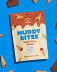 Muddy Bites Waffle Cone Snacks Bite Sized Chocolate Filled Cones for Snack or Dessert Milk Chocolate Dark Chocolate Cookies  Cream Made with Cane Sugar NonGMO Kosher Variety Pack 6 Bags