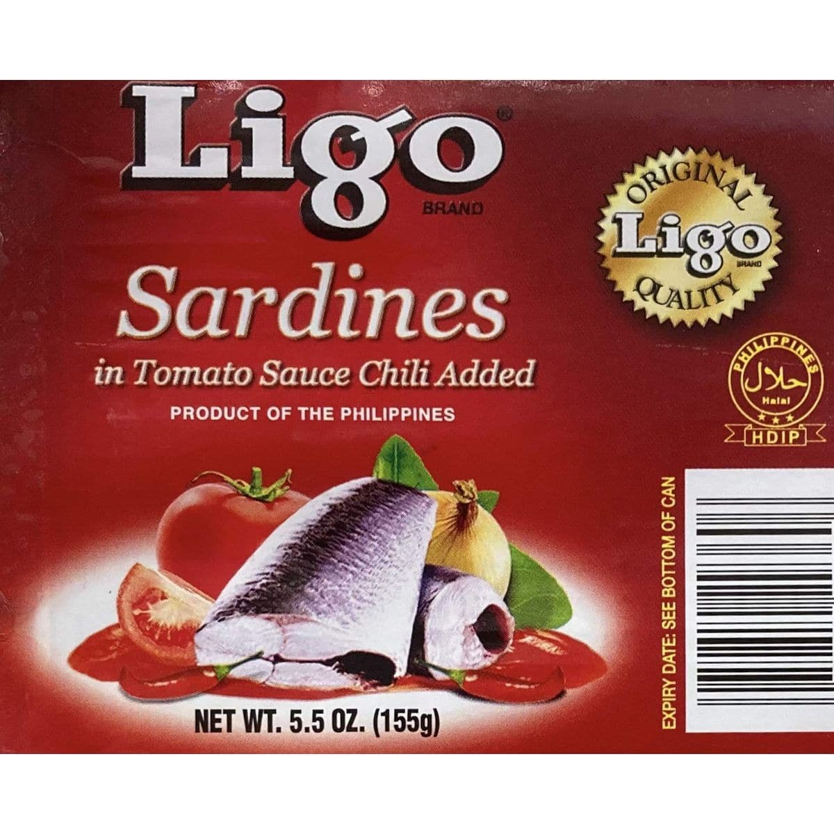 Ligo Sardine Bundle 3 Cans Sardines in Tomato Sauce 3 Cans Sardines in Tomato Sauce with Chili Added Pack of 6 Cans