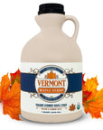 Vermont Maple Syrup  32 oz Grade A Amber Rich Organic Maple Syrup  100 Pure and Authentic Maple Syrup for Pancakes Waffles and More  Nut free Gluten Free Vegan Paleo