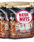 BEER NUTS Original Bar Mix  Pretzels Cheese Stix Sesame Stix Insane Grain  32oz Resealable Bag Pack of 2