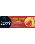 Carrs Whole Wheat Crackers NonGMO Project Verified Baked with 100 Whole Grain 7oz Box