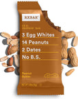 RXBAR Protein Bars, 12g Protein, Gluten Free Snacks, Snack Bars, Peanut Butter, 22oz Box (12 Bars)