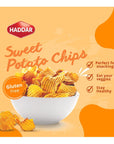 Haddar Sweet Potato Chips, 5oz (2 Pack) | Premium Sweet Potatoes, Wholesome & Delicious, Just 3 Natural Ingredients for Healthier Feel Good Snacking