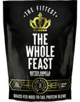 Whole Feast Carnivore Protein Powder/Buttery Vanilla - Nose-to-Tail Organ Blend (Liver, Colostrum, Whole Bone, Heart) “Strength Makes All Other Values Possible” | The Fittest