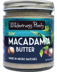 Wilderness Poets, Raw Macadamia Nut Butter - Keto, Vegan, No Salt (8 Ounce)