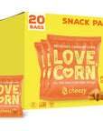 LOVE CORN Cheezy 07oz x 20 bags  Delicious Crunchy Corn  Healthy Family Snacks  Gluten Free Kosher NONGMO  Alternative for Chips Nuts Crackers  Pretzels  Perfect for Charcuterie Boards