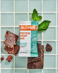 Bulletproof Chocolate Mint Chip Protein Crisp Bars, 12pk, High Protein, Low Sugar