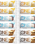 ONE bar Protein Bars 3 Flavor Variety Pack Gluten Free 20g Protein and Only 1g Sugar 212 oz Bars Pack of 12