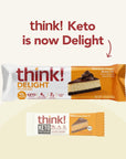 think! Delight, Keto Protein Bars, Healthy Low Carb, Gluten Free Snack - Chocolate Peanut Butter Pie, 12 Count (Packaging May Vary)