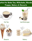 Vanilla Bubble Milk Tea Instant 3in1 Powder Mix  1kg 33 Drinks  For Boba Tea Milkshake Blended Frappe and Bakery  Authentic Taiwan Recipe  Zero Trans Fat No Preservatives by Moriyama Teahouse