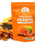 Mavuno Harvest Papaya Dried Fruit Snacks | Organic Dried Papaya Slices | Gluten Free Healthy Snacks for Kids and Adults | No Sugar Added, Vegan, Non GMO, Direct Trade | 1 Pound Resealable Bag