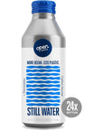 Open Water Still Bottled Water with Electrolytes in 16oz Aluminum Bottles 2 Cases 24 bottles  Still  BPAfree and Eco friendly