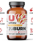 UMZU zuBurn - Thermogenic Supplement to Support Metabolism and Energy, Thermogenic Fat Burner, Blend of Vitamins and Caffeine - (30 Day Supply 60 Capsules)