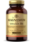 Solgar Magnesium with Vitamin B6, 250 Tablets - Promote Healthy Bone Mineralization, Support Nerve & Muscle Function, Energy Metabolism - Non-GMO, Vegan, Gluten Free, Dairy Free, Kosher - 83 Servings