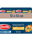 BARILLA Gluten Free Spaghetti, 12 ounce, Pack of 12