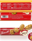 Lotus Biscoff Sandwich Cookies Vanilla Cream 15 Cookies per pack 529 Ounce Pack of 1