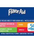 Flavor Aid Aguas Frescas Singles To Go Variety Pack Powdered Drink Mix 1 Box 50 Single Servings