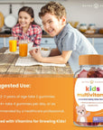 Kids Multivitamin Gummies | Multivitamin for Kids | 120 Gummy Vitamins for Kids (2 Pack) | Sugar Free Kids Vitamins Gummy Multivitamin | Vegan & Non-GMO | Strawberry, Passionfruit, Peach & Cherry