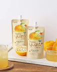 USDA Organic Yuzu Citron Juice  24 Pouches  Ready to Drink ONTHEGO Vegan Kids Juice Yuzu Beverage Rich in Vitamin C Korean Honey Citron Tea by Yuza