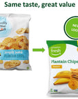 Amazon Fresh Sweet Plantain Chips 10 Oz Pack of 4 Previously Wickedly Prime Packaging May Vary