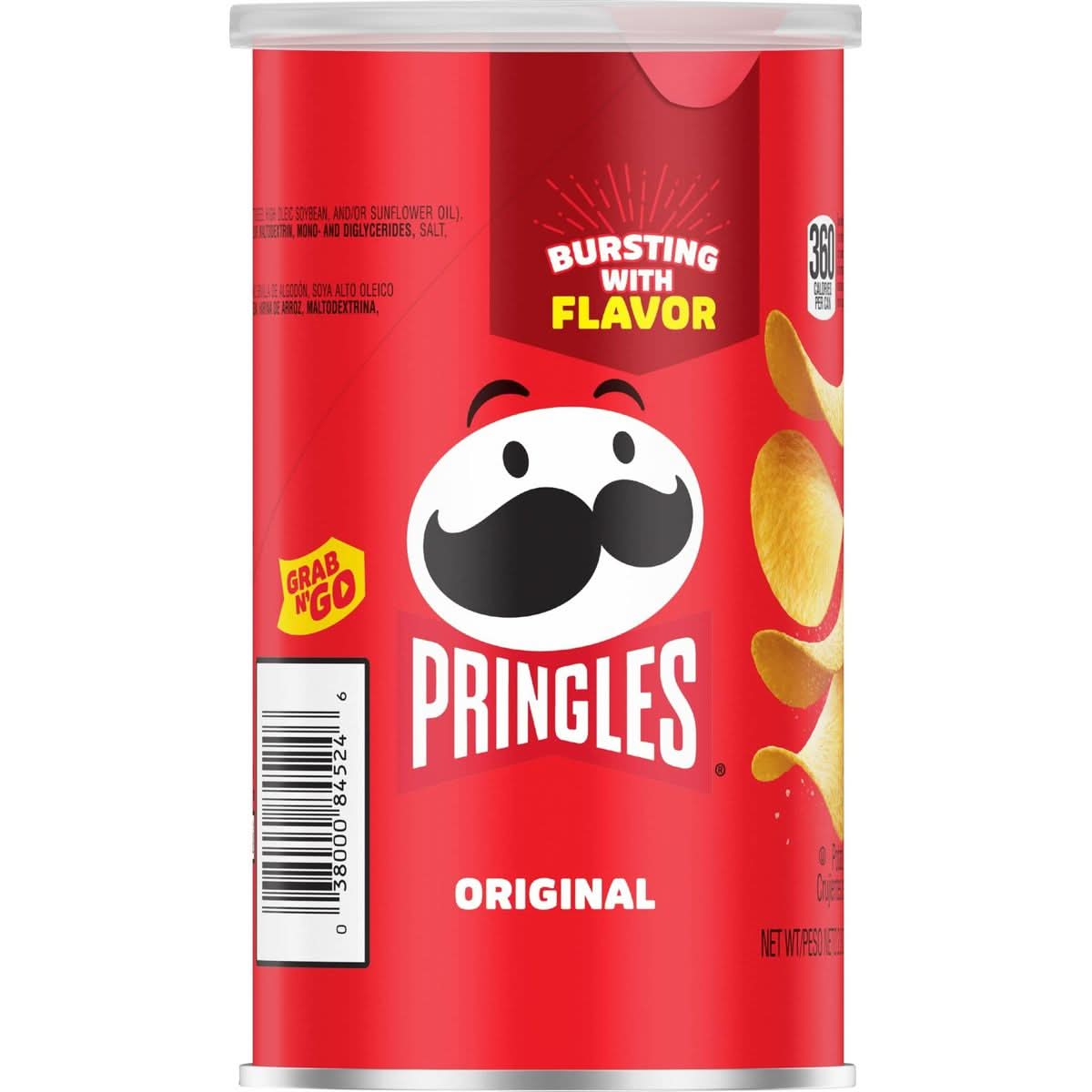 Pringles Potato Crisps Chips Lunch Snacks Office and Kids Snacks Grab N Go Original 12 Cans