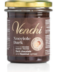 Venchi  Dark Chocolate and Piedmont Hazelnut Spread 705 oz  Gluten Free  Vegan