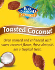 Blue Diamond Almonds Toasted Coconut Flavored Snack Nuts, 14 Oz Resealable Bag (Pack of 1)