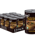 Amy’s Soup, Vegan Lentil Soup, Gluten Free, Made With Organic Green Lentils and Vegetables, Canned Soup, 14.5 Oz (12 Pack)