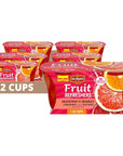 Del Monte Refreshers Grapefruit  Oranges in Pomegranate Fruit Water Cups 7 Oz Pack of 12