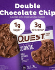 Quest Nutrition Double Chocolate Chip Protein Cookie High Protein Low Carb 12 Count