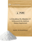 Pure Original Ingredients L-Citrulline DL-Malate Supplement Powder, Vegetarian, Lab-Verified