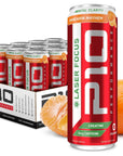 P10 Performance SugarFree Laser Focus Drink  12Pack Mandarin Mayhem 12oz Cans  Focus  Alertness Electrolytes  Creatine  CaffeineFree