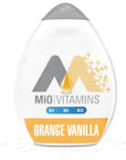 MiO Vitamins Orange Vanilla Naturally Flavored Liquid Water Enhancer 1 Count 1.62 Fl Oz